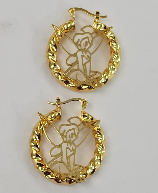 Medium Fairy Hoop Earrings