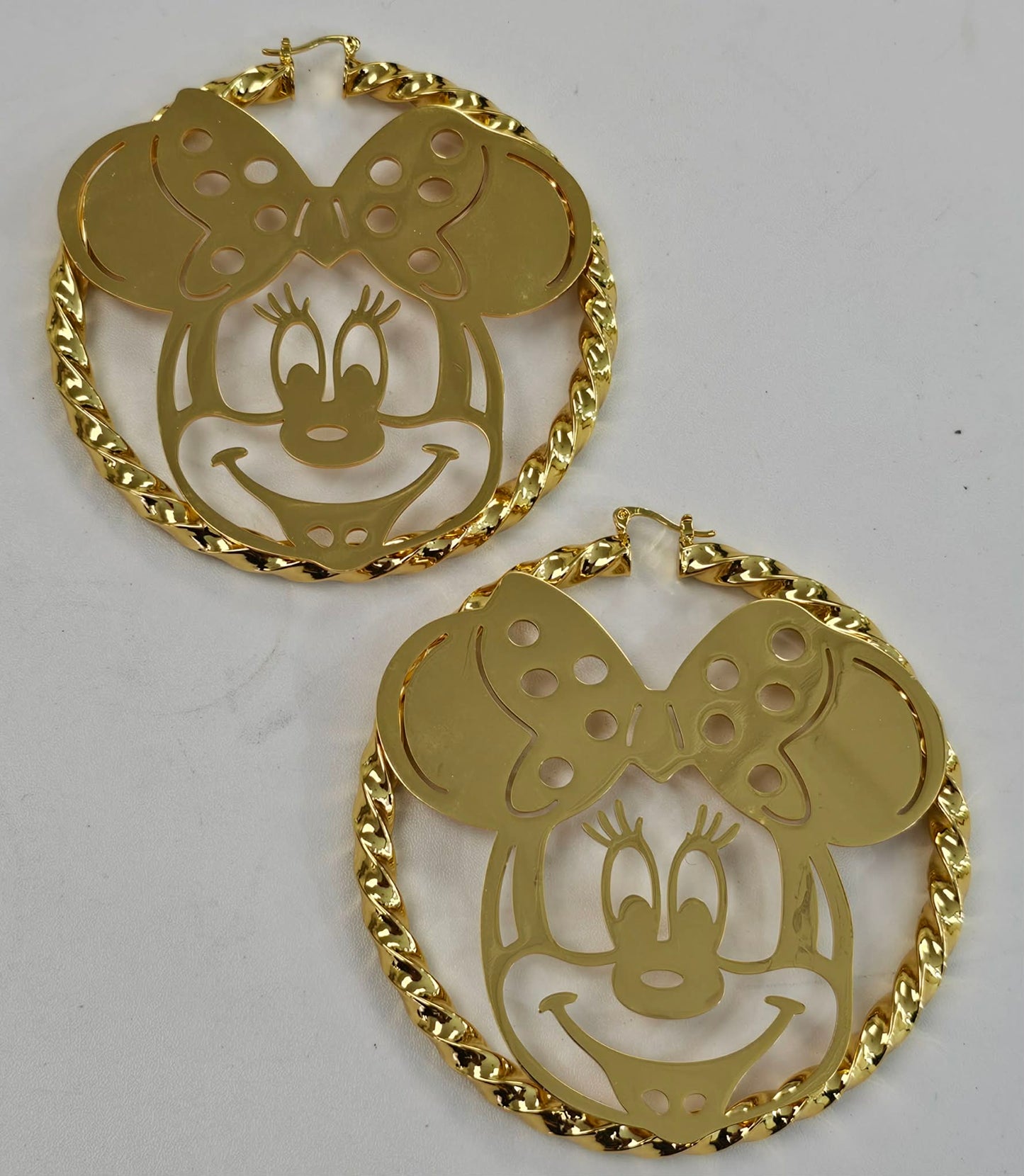 Extra Large Mouse Hoop Earrings