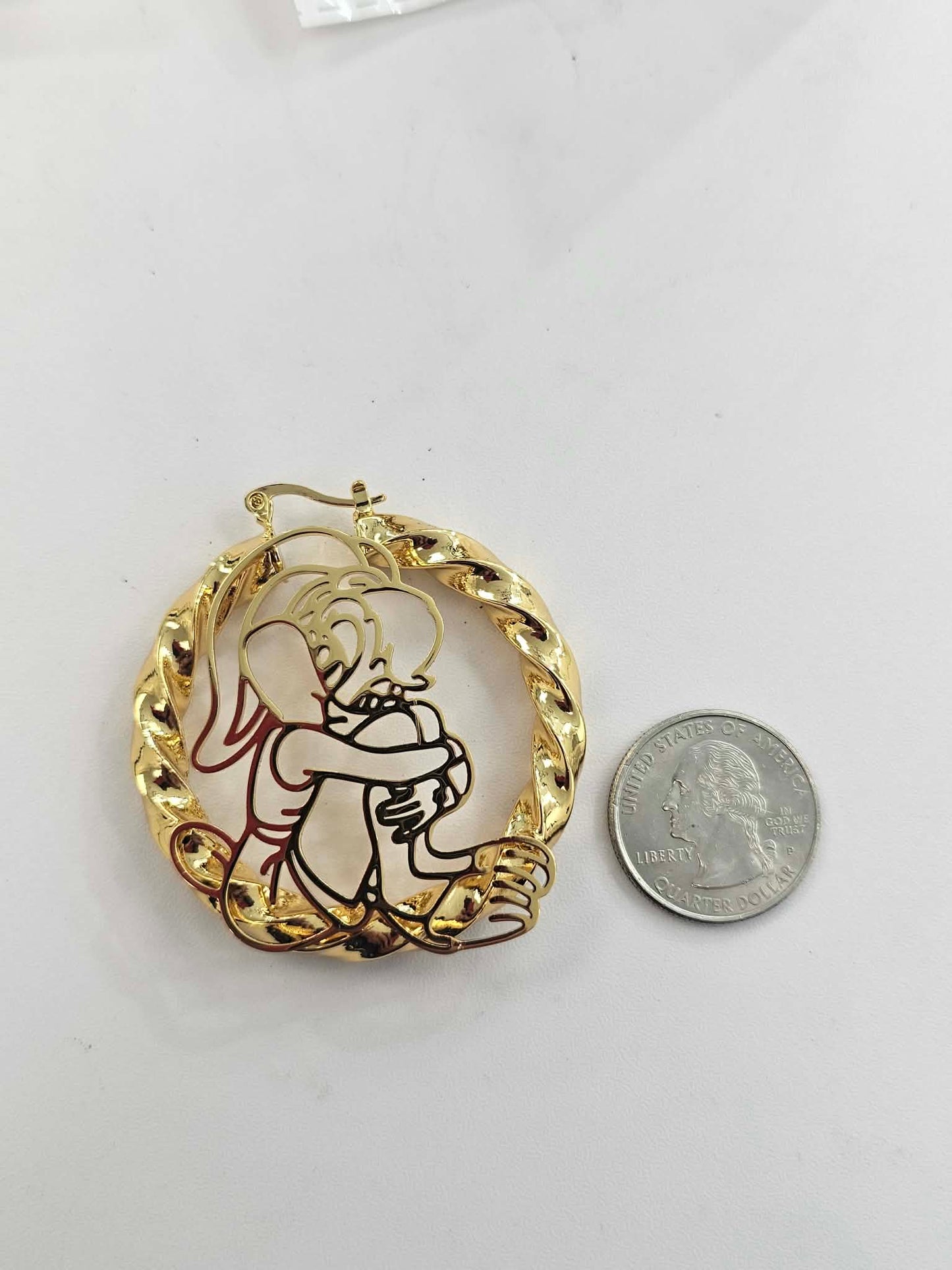 Medium Bunny Hoop Earrings