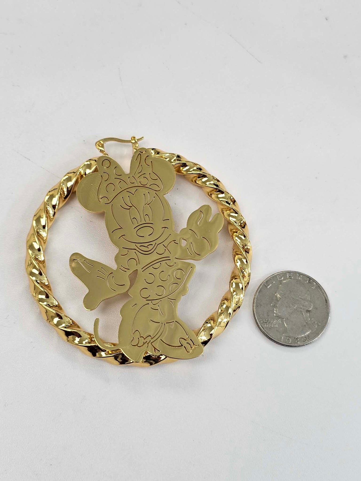 Large Mouse Hoop Earrings