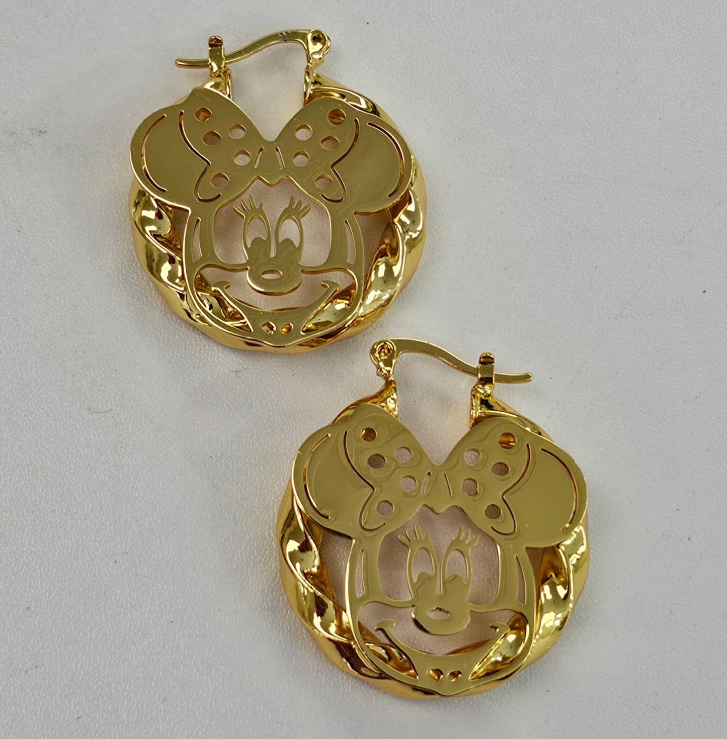 Small Mouse Hoop Earrings