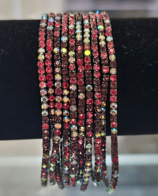 Multi Color Red Flex Bracelet