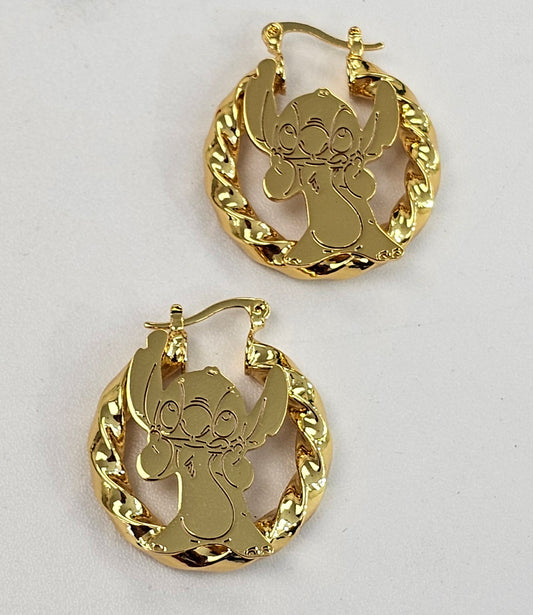 Small Stich Hoop Earrings