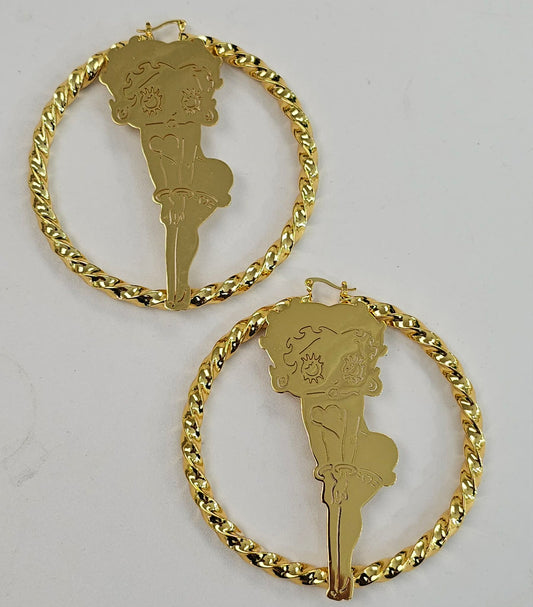 Extra Large Betty Hoop Earrings