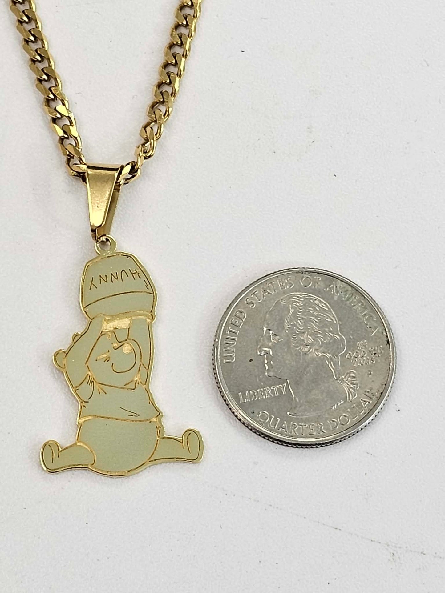 Poo Bear Pendant With Chain