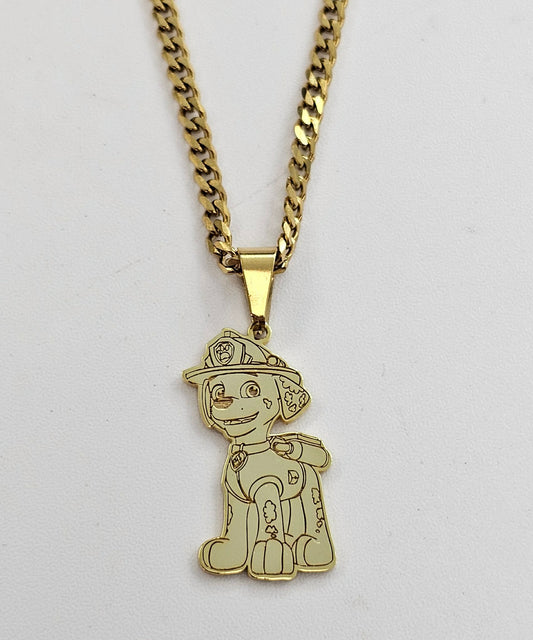 Paw Enforcement Pendant With Chain