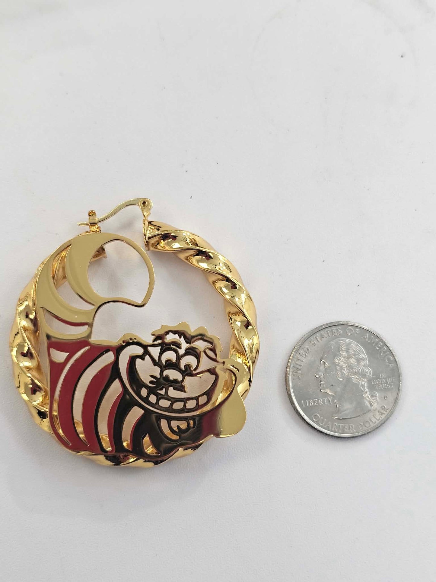Medium Cat Hoop Earrings