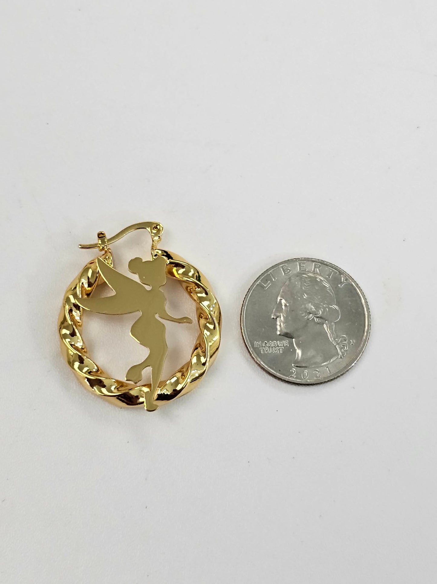 Small Fairy Hoop Earrings