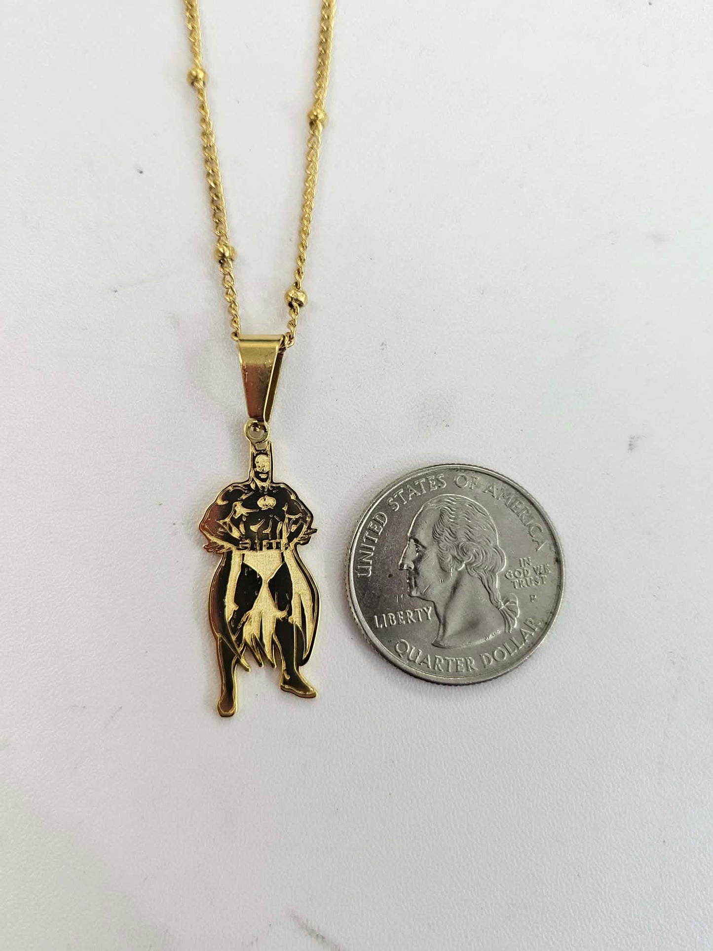 Bat Pendant With Chain