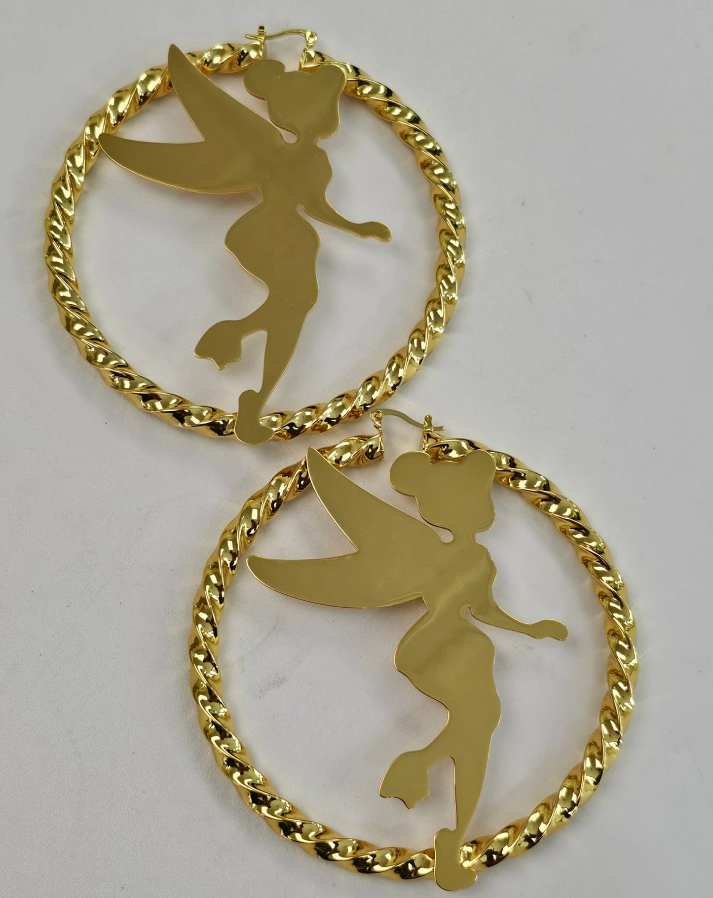 Extra Large Fairy Hoop Earrings
