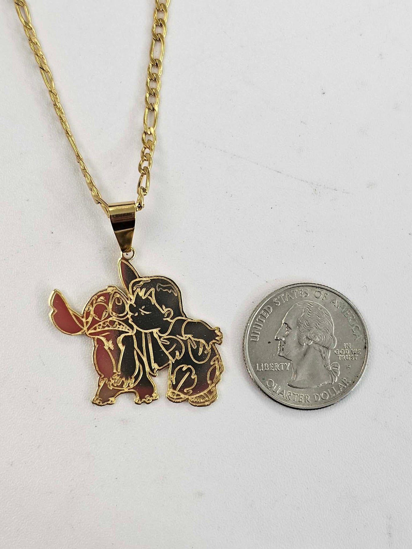Stich Pendant With Chain