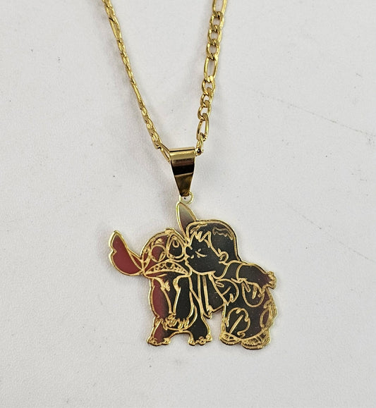 Stich Pendant With Chain