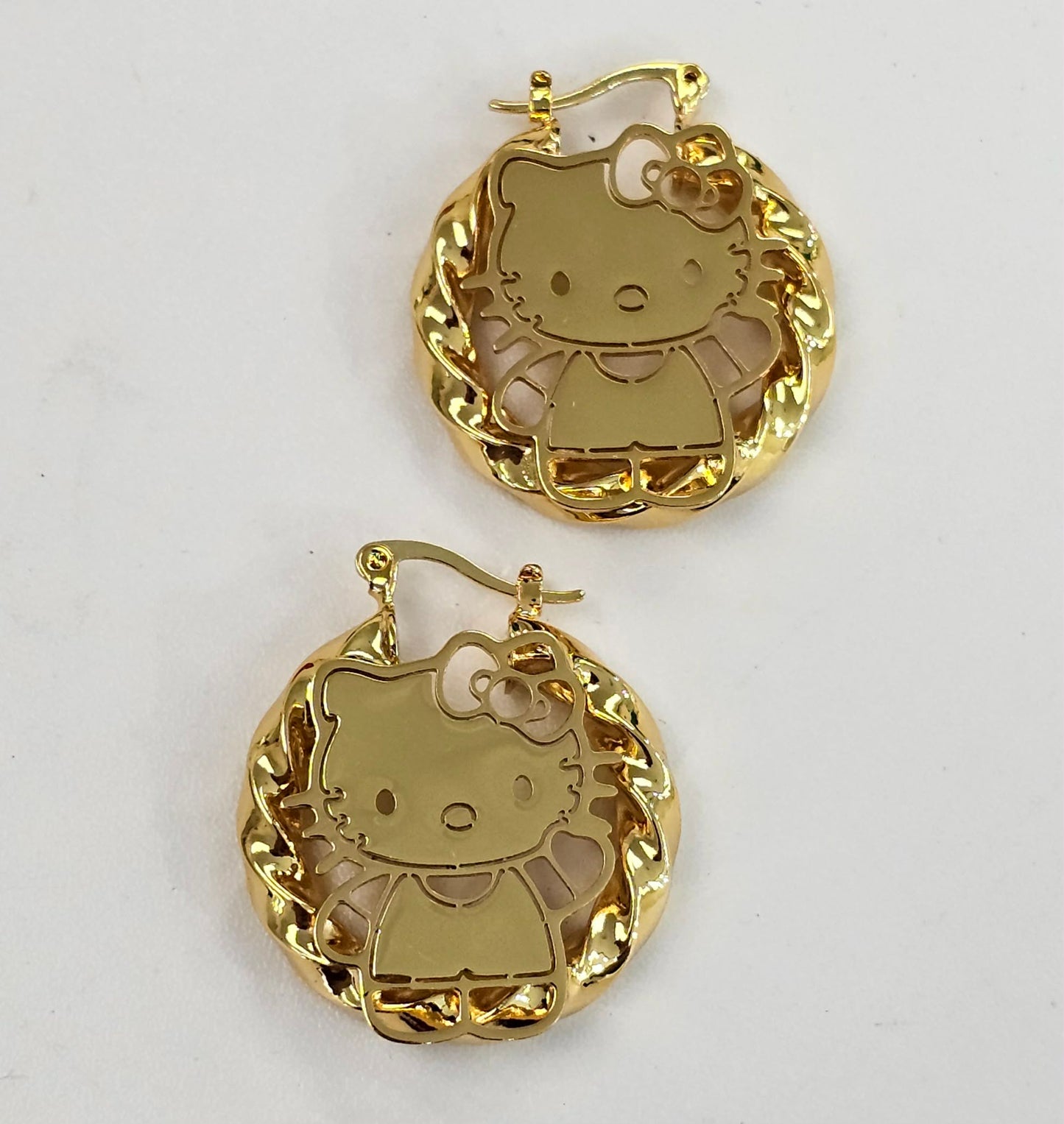 Small Kitty Hoop Earrings