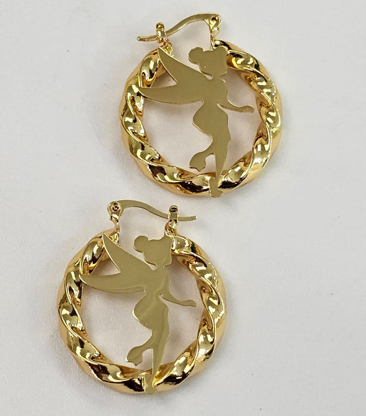 Small Fairy Hoop Earrings