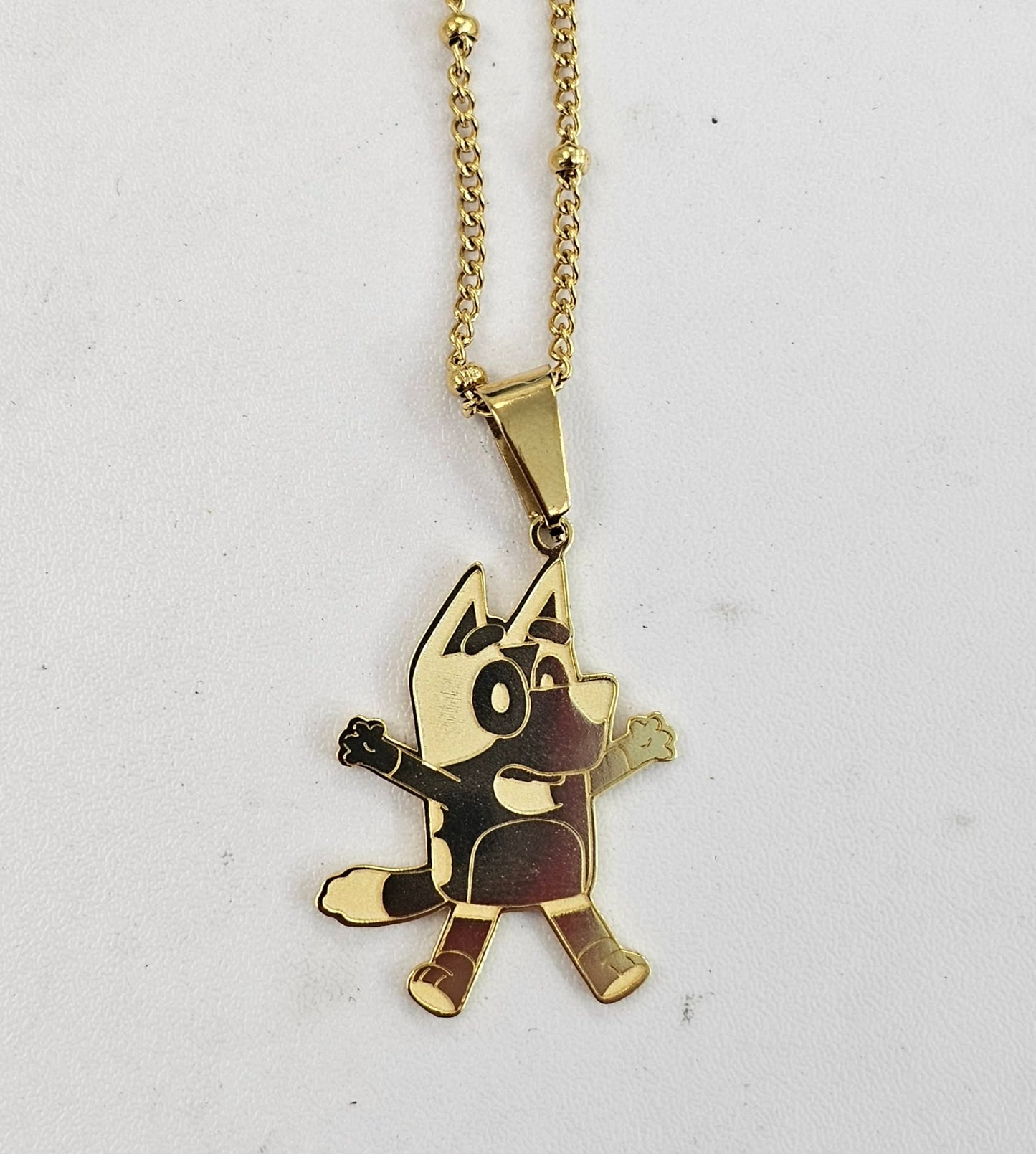 Puppy Pendant With Chain
