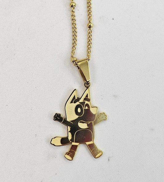 Puppy Pendant With Chain