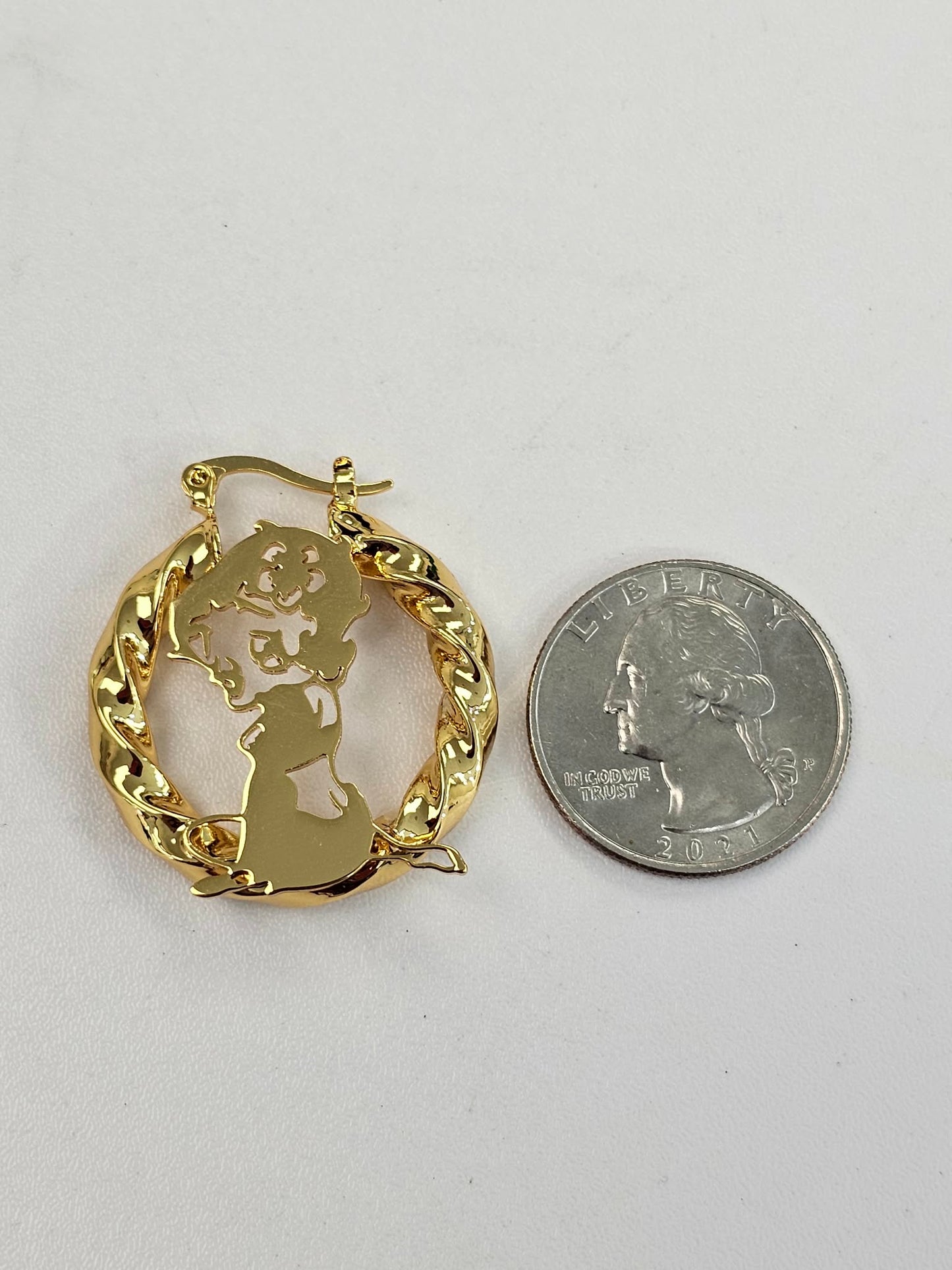 Small Betty Hoop Earrings
