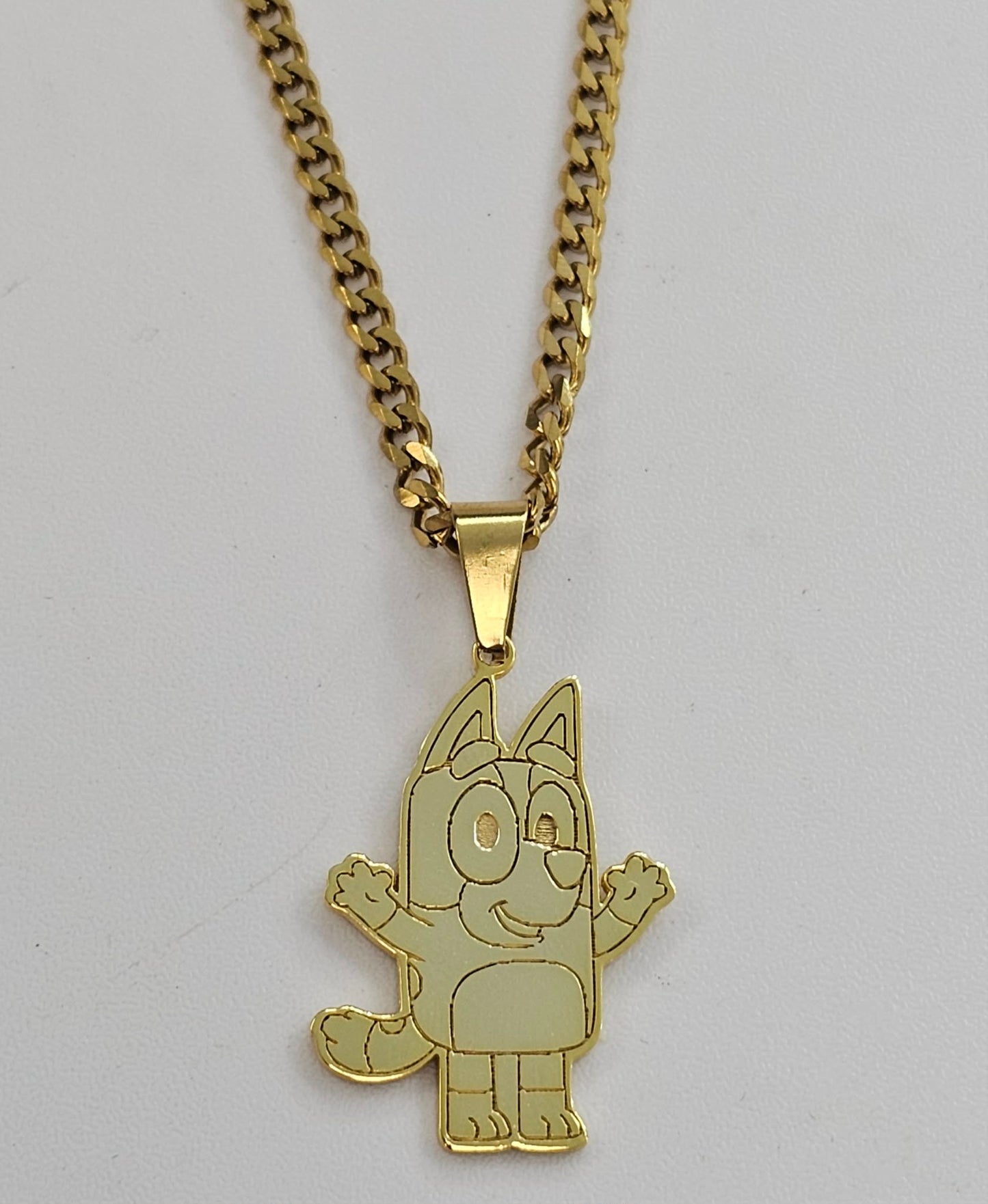 Puppy Pendant With Necklace