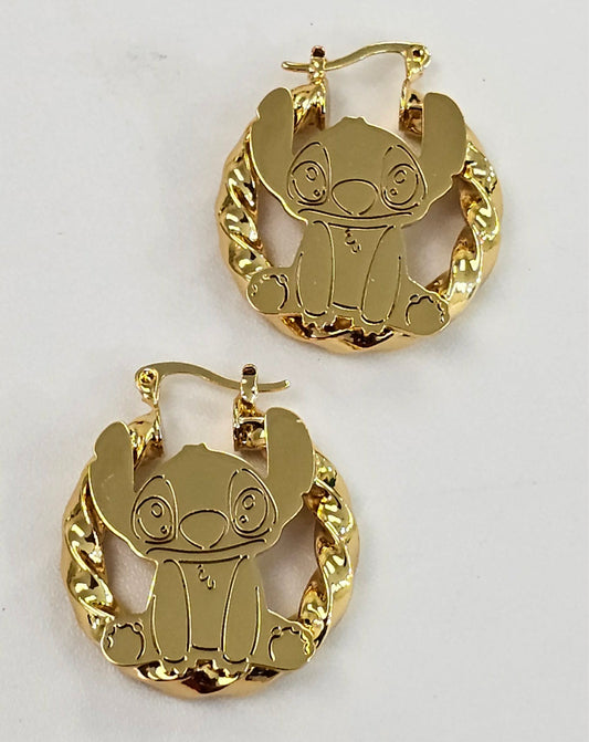 Small Stich Hoop Earrings