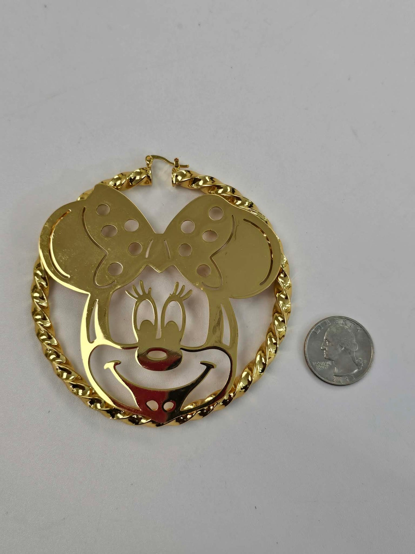 Extra Large Mouse Hoop Earrings