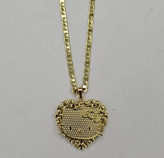 Kitty Pendant With Necklace