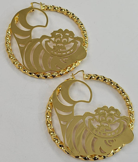 Extra Large Cat Hoop Earrings