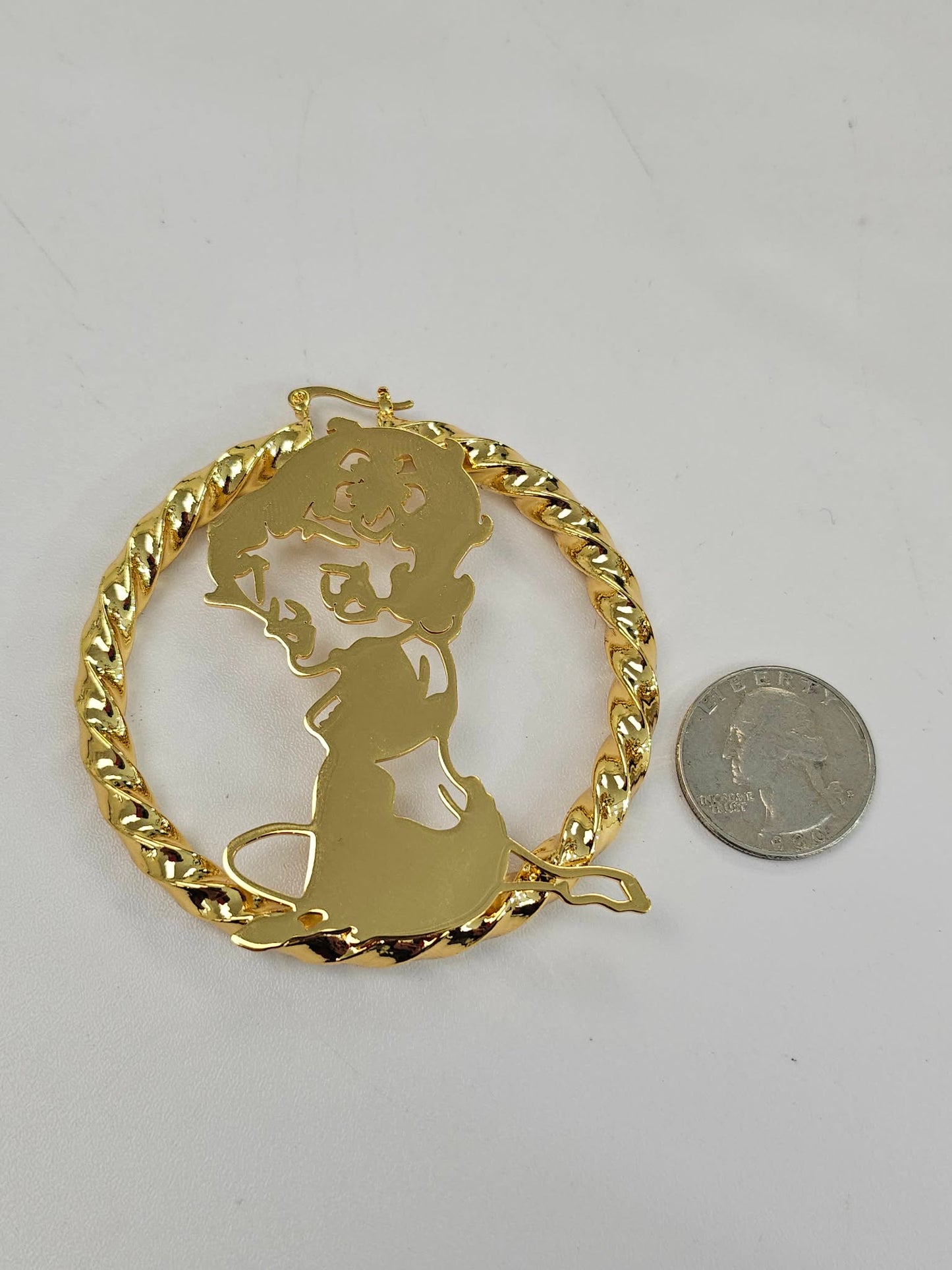 Large Betty Hoop Earrings